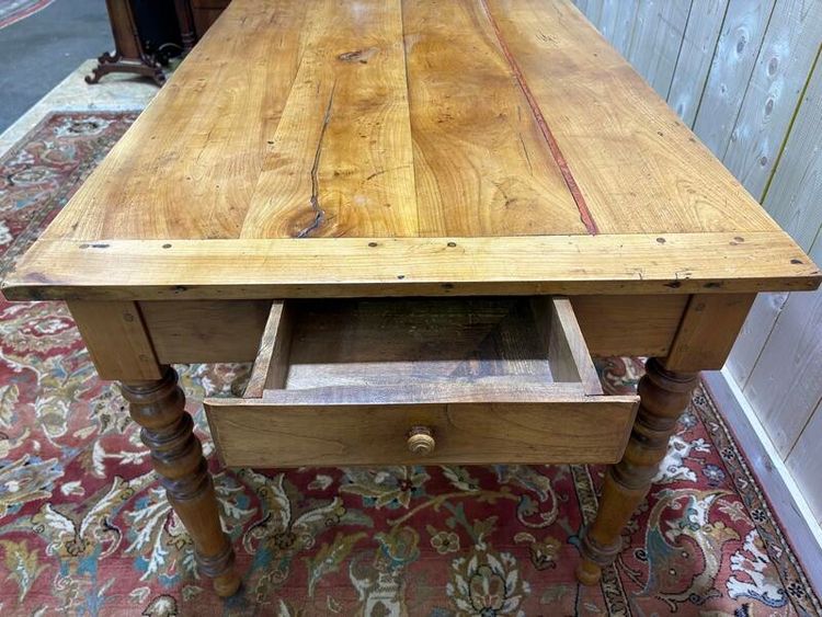 Dining table with breadboard 10 people in Louis Philippe style