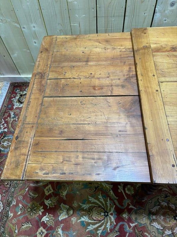 Dining table with breadboard 10 people in Louis Philippe style