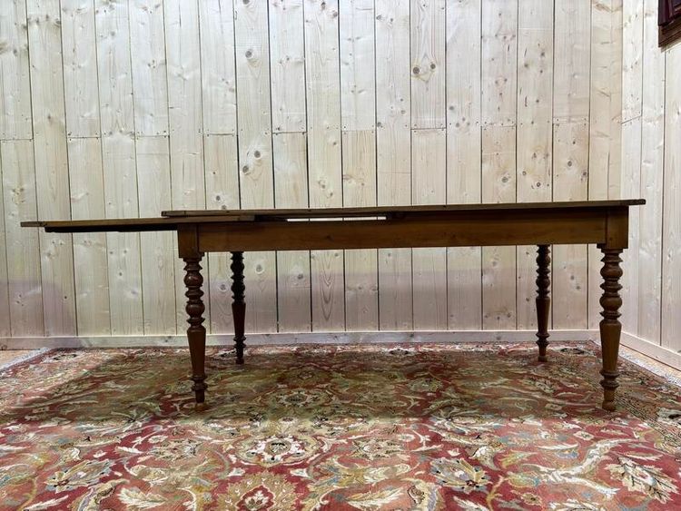 Dining table with breadboard 10 people in Louis Philippe style