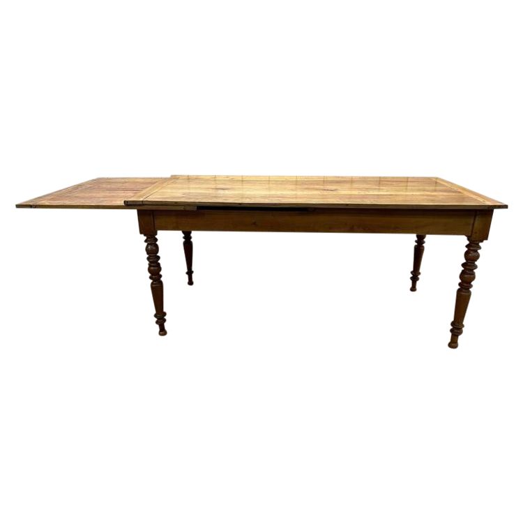 Dining table with breadboard 10 people in Louis Philippe style