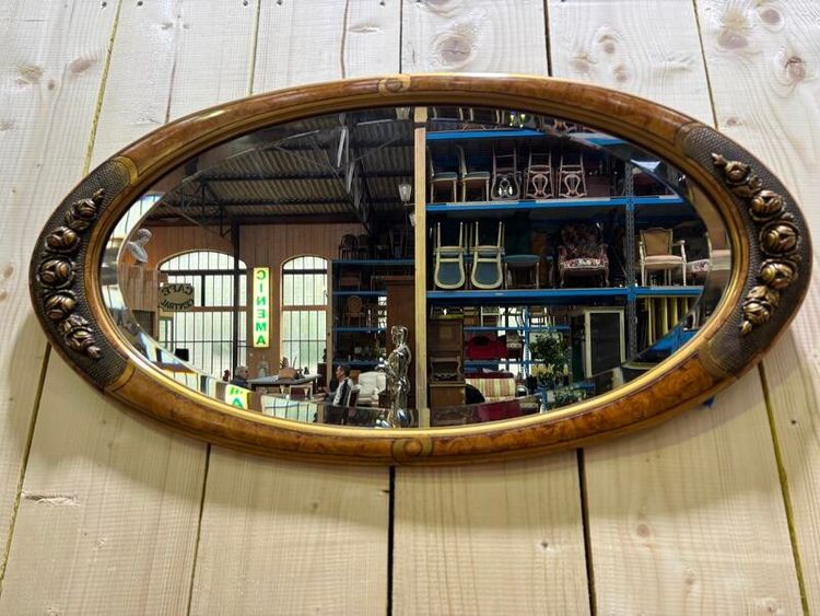 Oval Mirror Art Deco