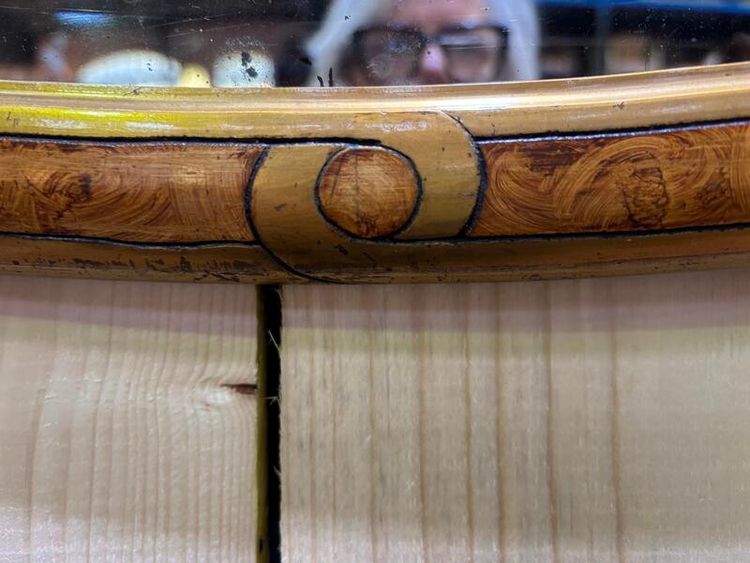 Oval Mirror Art Deco