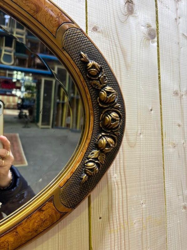 Oval Mirror Art Deco
