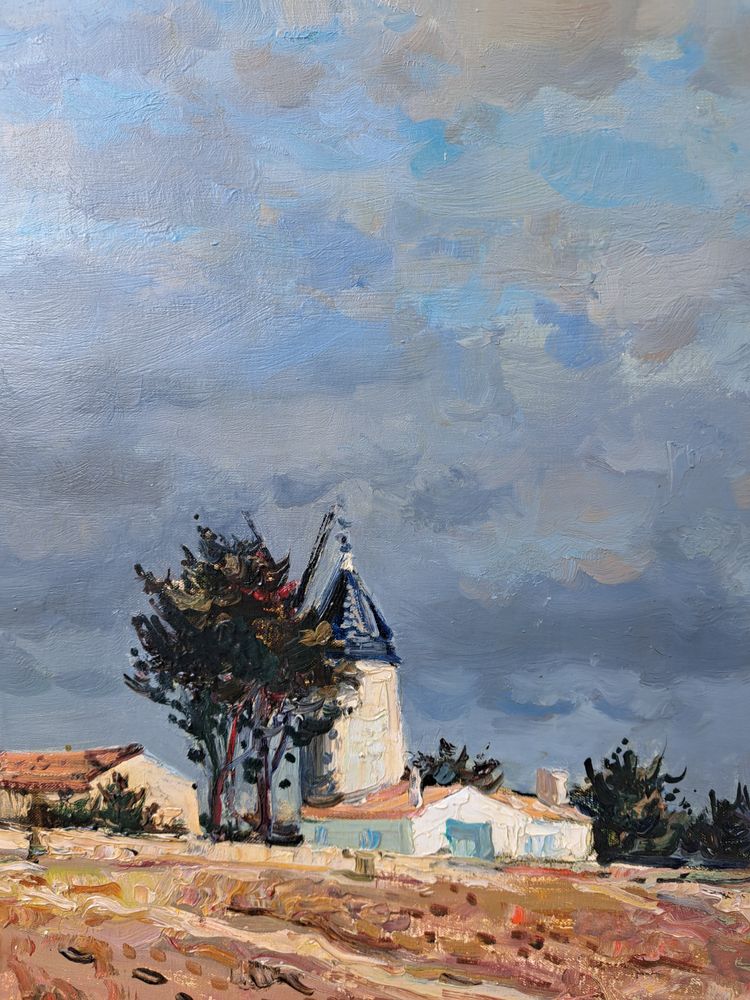Jean Rigaud (1912-1999) - Noirmoutier Mill at La Guèrinière