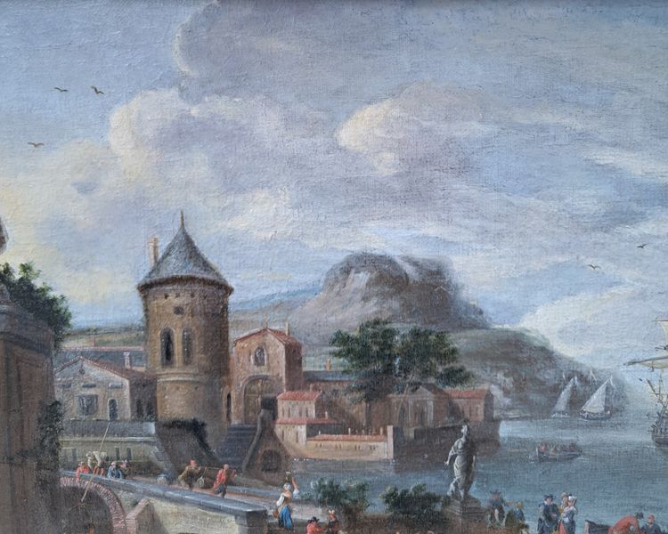 Pieter Bout (1658-1719) et Mathys SCHOEVAERDTS (1663-c.1703), Attribué à - Le commerce