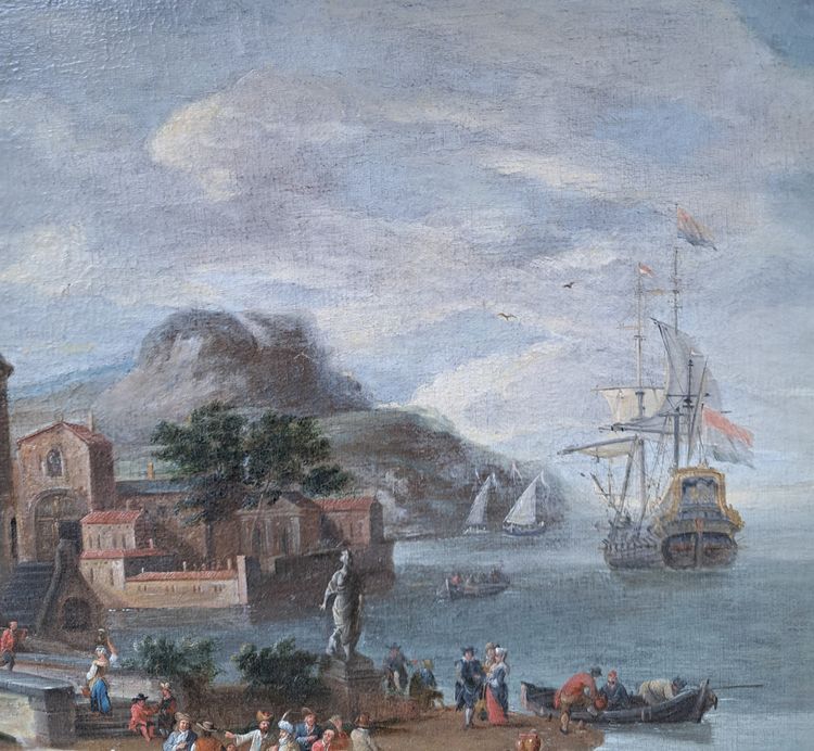 Pieter Bout (1658-1719) et Mathys SCHOEVAERDTS (1663-c.1703), Attribué à - Le commerce