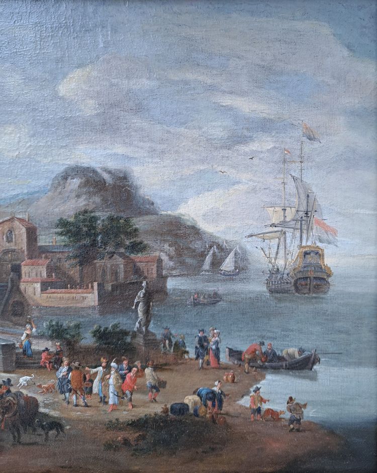 Pieter Bout (1658-1719) et Mathys SCHOEVAERDTS (1663-c.1703), Attribué à - Le commerce