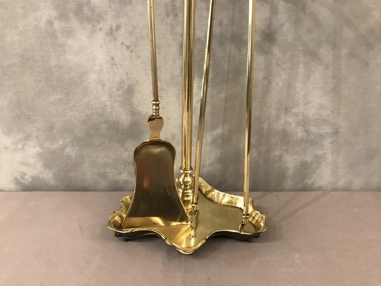 Antique brass mantelpiece from the 19th century Charles X period