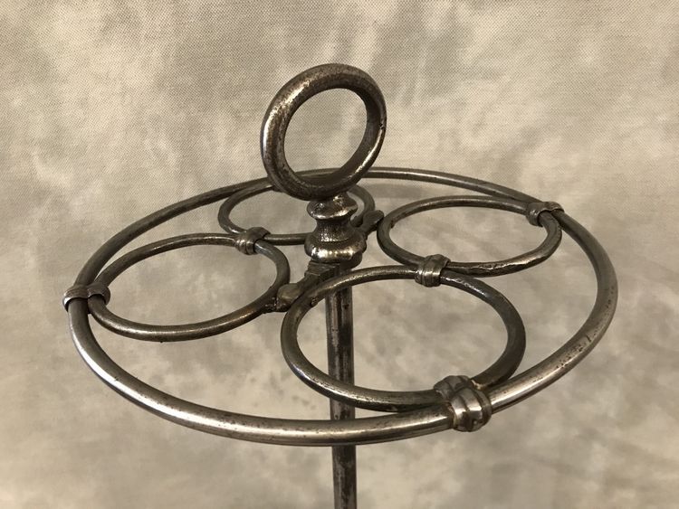 Porte parapluies ancien en fonte poli d'époque fin 19 ème 