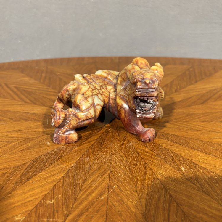 Pair of Soapstone Foo Dogs