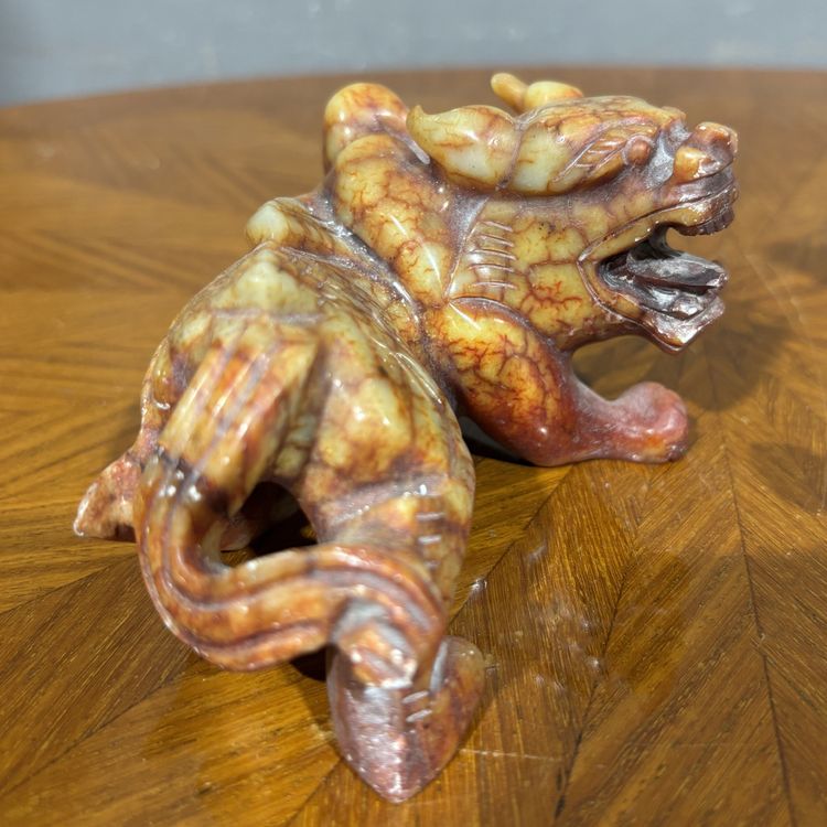 Pair of Soapstone Foo Dogs
