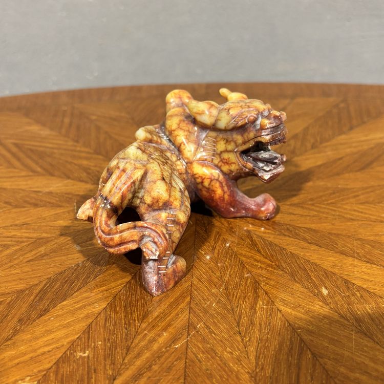 Pair of Soapstone Foo Dogs