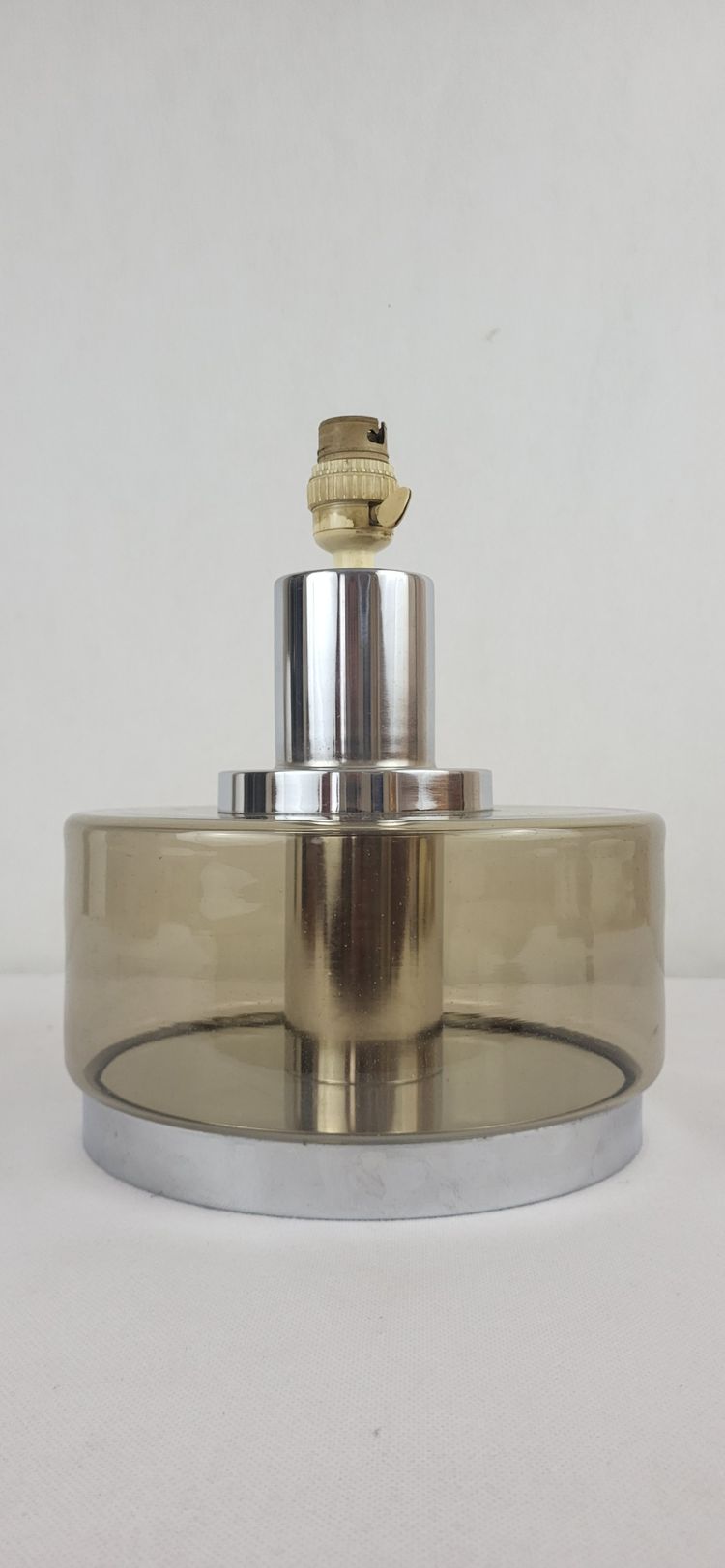 Lampe en verre fumé 1970's