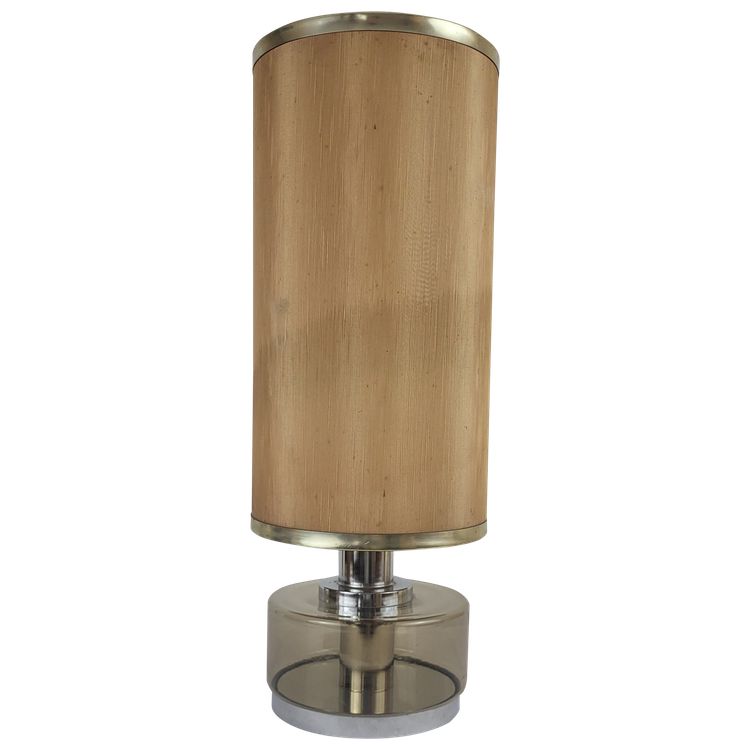 Lampe en verre fumé 1970's
