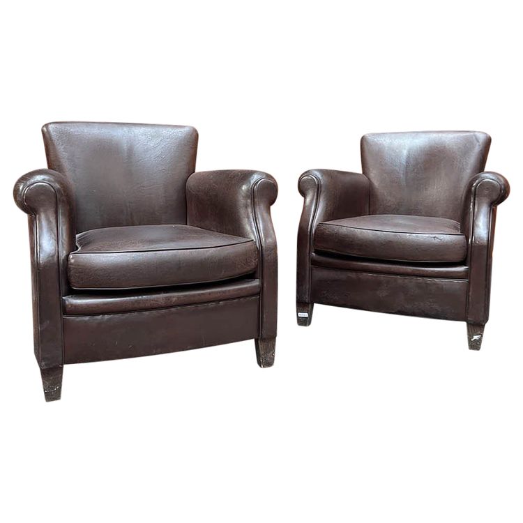 Set of 9 club chairs