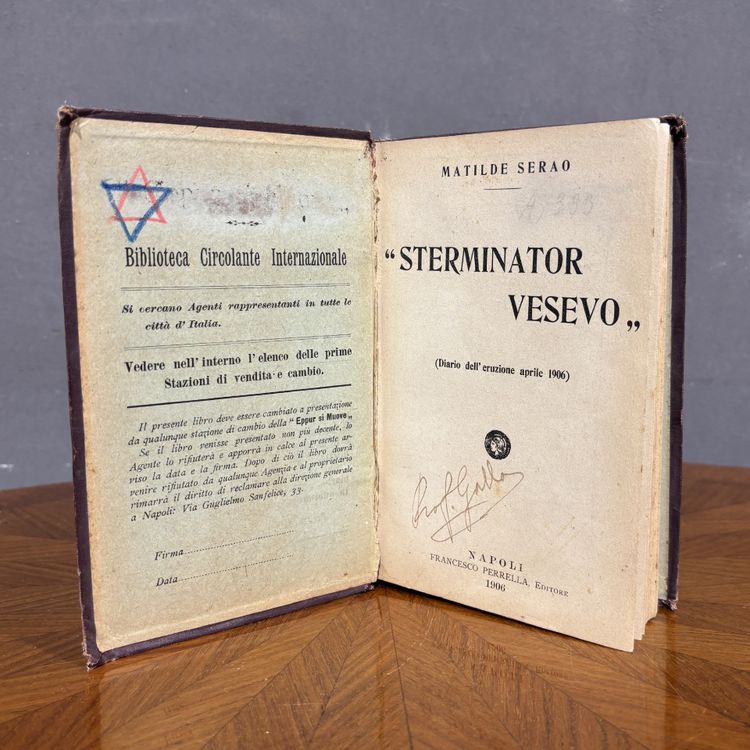 First Edition of the book "Sterminator Vesevo" Matilde Serao 1906