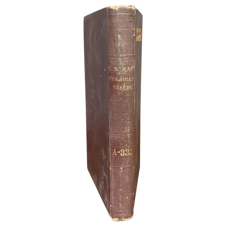 First Edition of the book "Sterminator Vesevo" Matilde Serao 1906