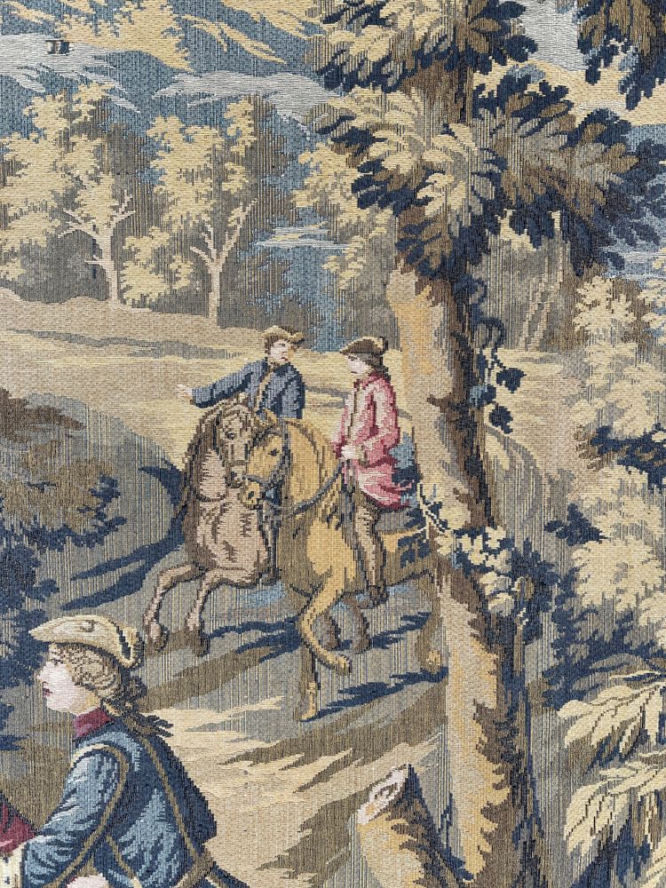 Wall tapestry – Hunting scene – 18th century style – 187 x 126 cm