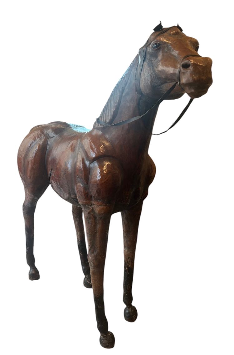 Sculpture (important) - Horse - Leather - France - XXth C