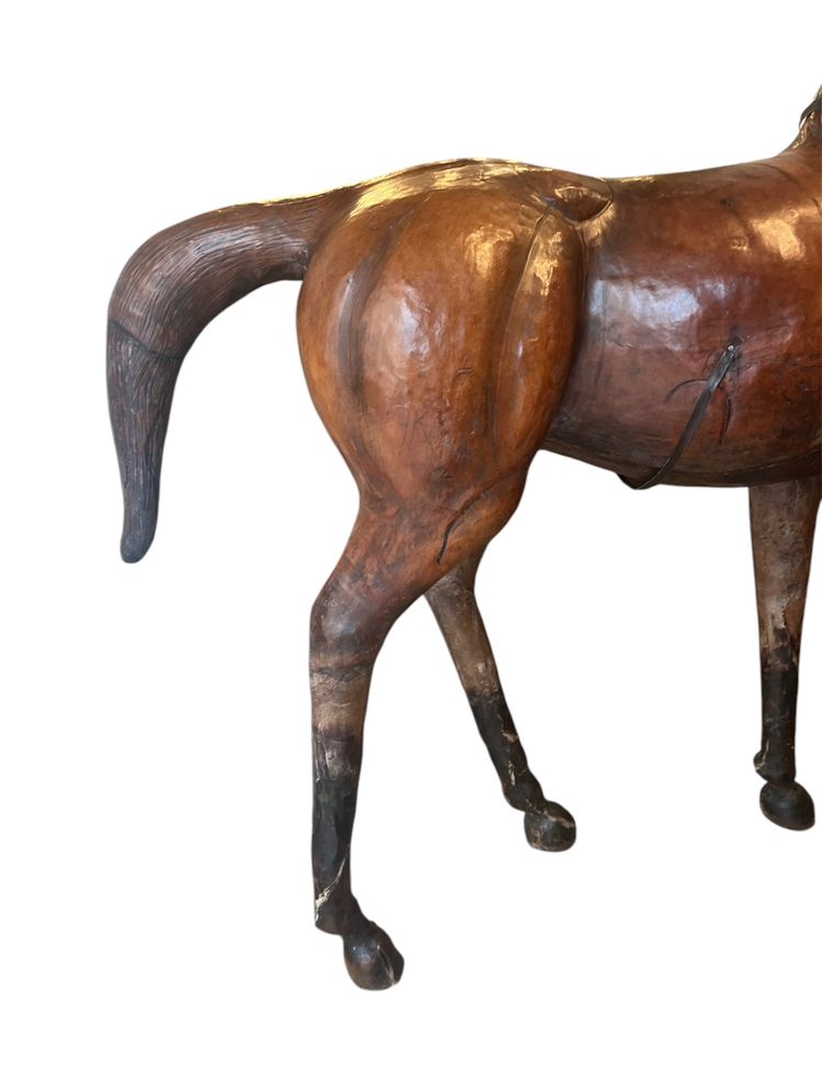 Sculpture (important) - Horse - Leather - France - XXth C