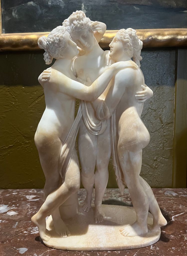 Scultura - Tre Grazie - Alabastro - Canovas - Italia - XIX sec.