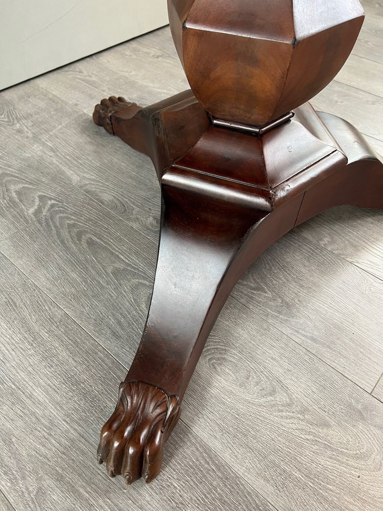  Table Ronde En Acajou , Epoque Restauration, XIXe Siècle