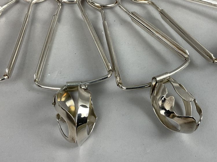 Silver plated snail tongs