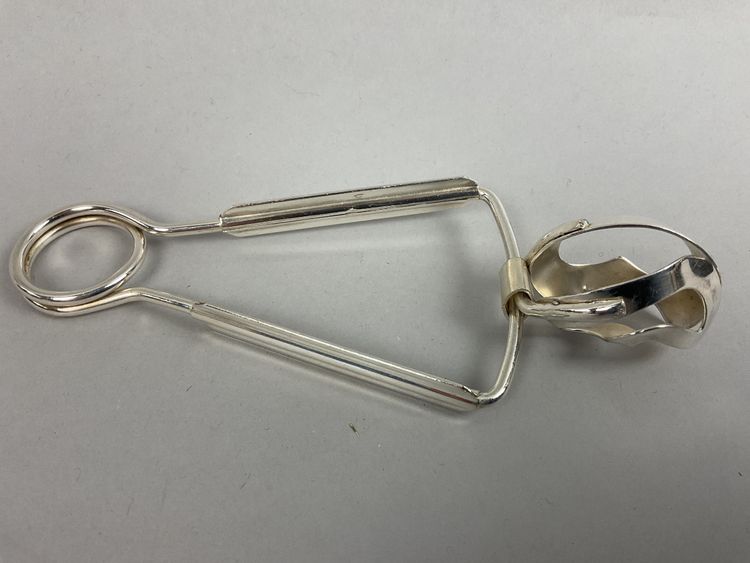 Silver plated snail tongs
