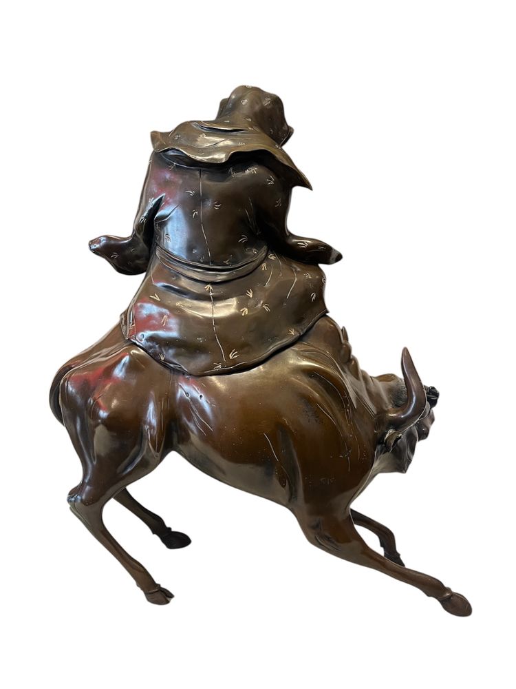Importante scultura - Bronzo - Lao Tseu - Meiji - Giappone - XIX sec.