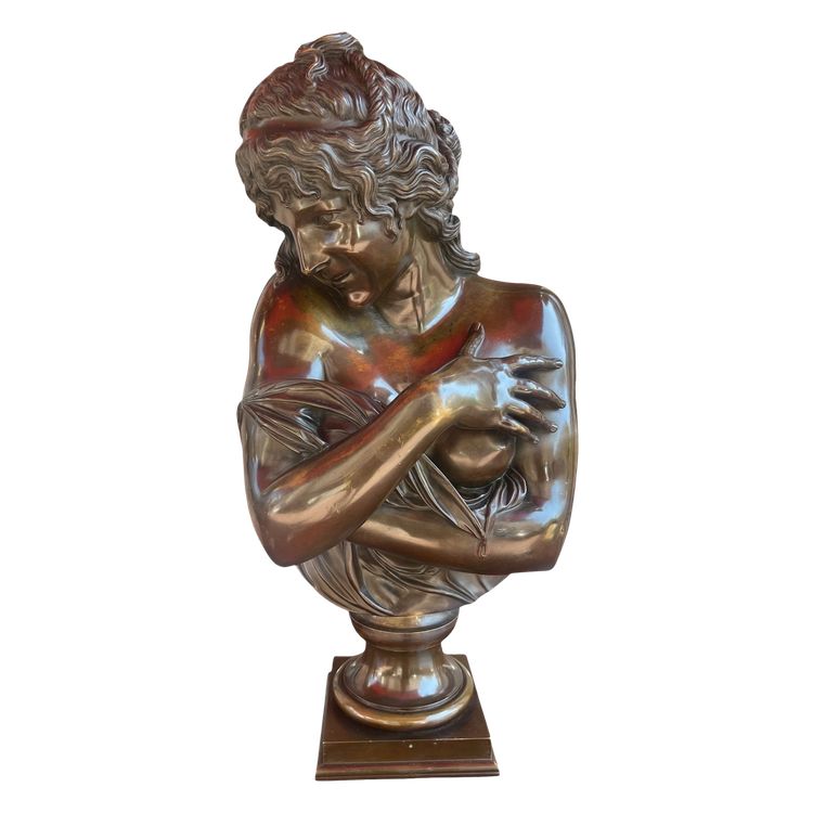 Scultura - Bronzo - La Rieuse - Houdon - Francia - XIX sec.