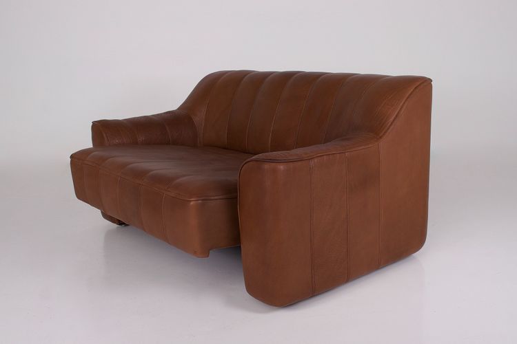 Sofa 2-seater in leather, by Sede DS 44