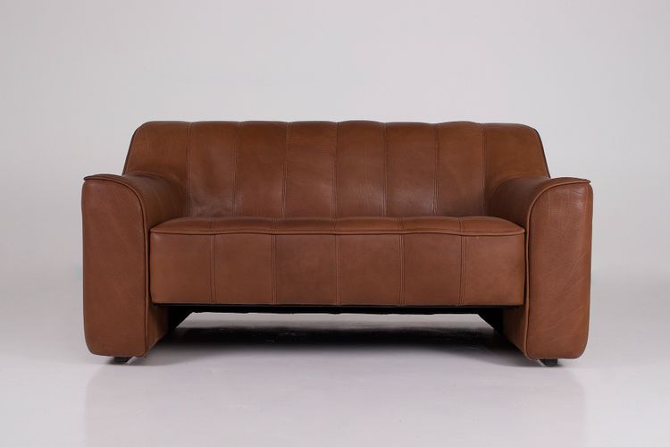 Sofa 2-seater in leather, by Sede DS 44
