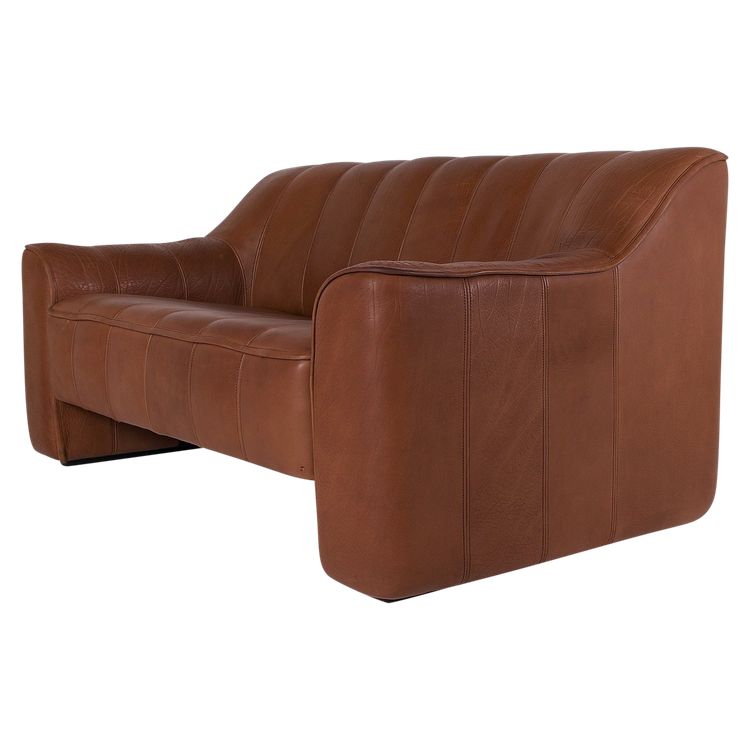 Sofa 2-seater in leather, by Sede DS 44