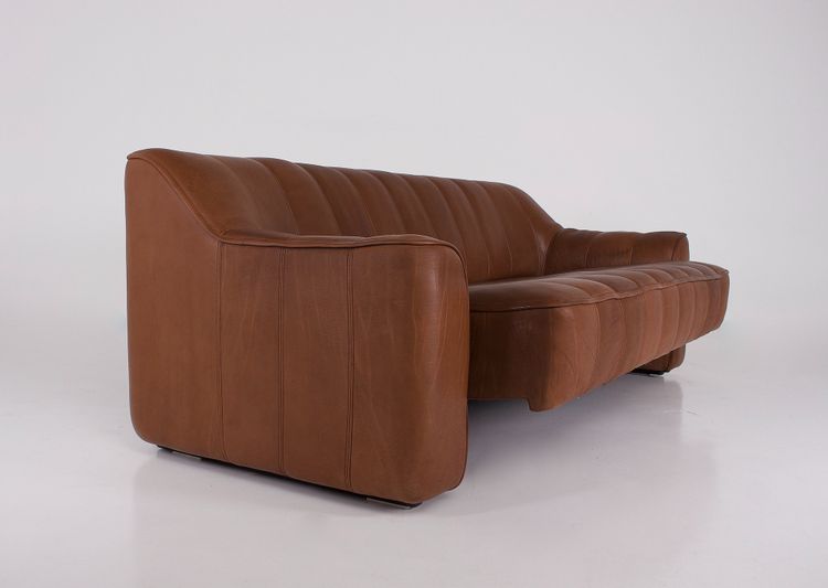 Sofa 3 seater in leather, by Sede DS 44