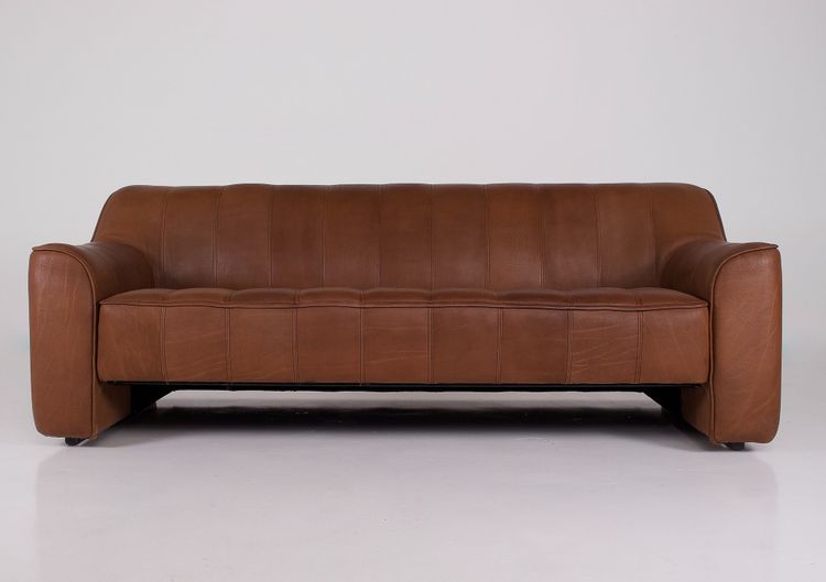 Sofa 3 seater in leather, by Sede DS 44