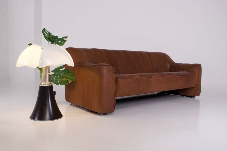 Sofa 3 seater in leather, by Sede DS 44