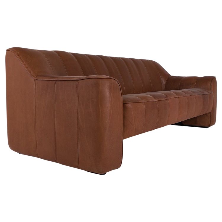 Sofa 3 seater in leather, by Sede DS 44
