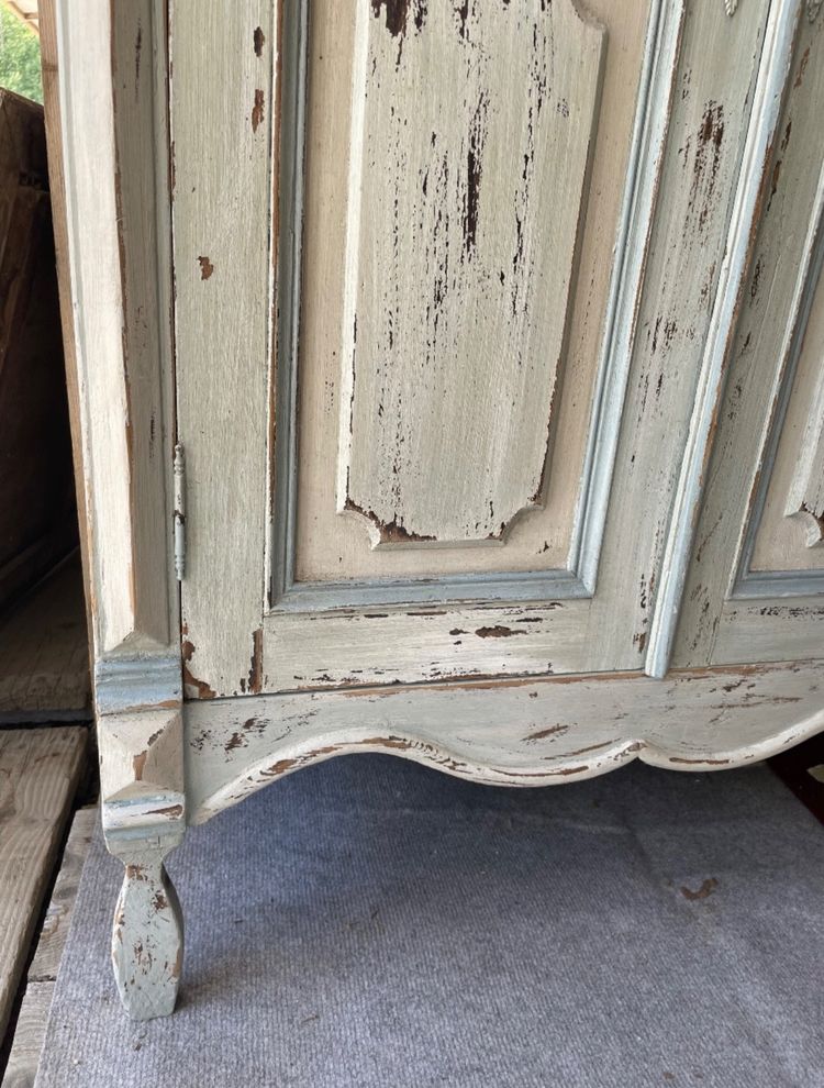 Small Wooden Armoire Louis XVI Style