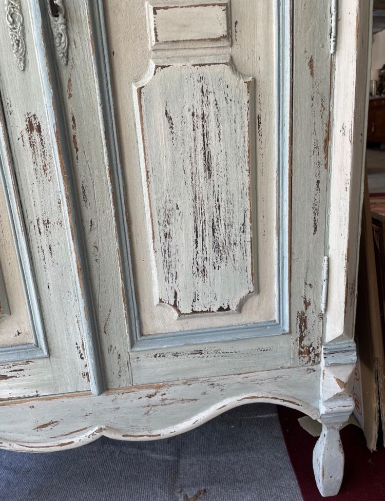 Small Wooden Armoire Louis XVI Style
