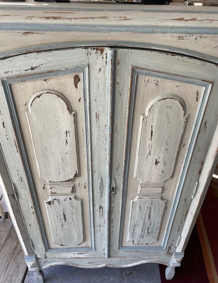 Small Wooden Armoire Louis XVI Style
