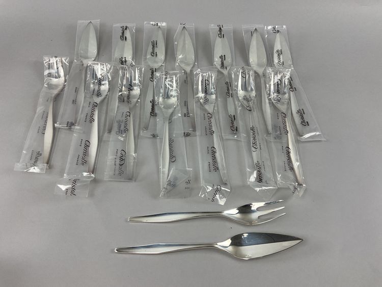 Christofle Orly pattern fish cutlery
