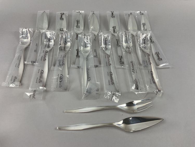 Christofle Orly pattern fish cutlery