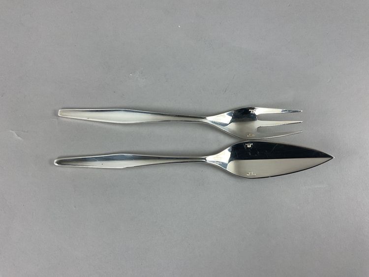 Christofle Orly pattern fish cutlery