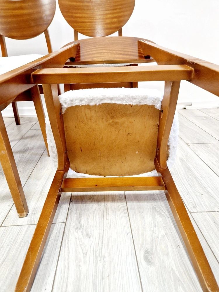 4 Mid Century Butterfly Back Dining Chairs