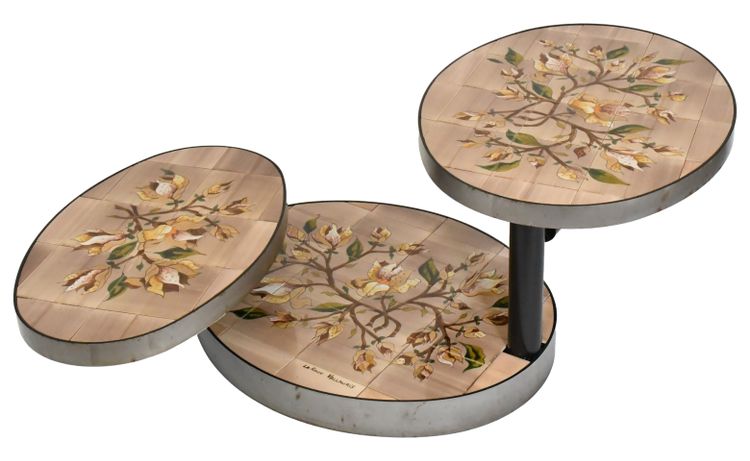Vintage coffee table by Georges Pelletier for La Roue in Vallauris, 1970s