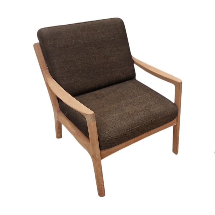 Pair of Senator armchairs in solid teak, Ole Wanscher