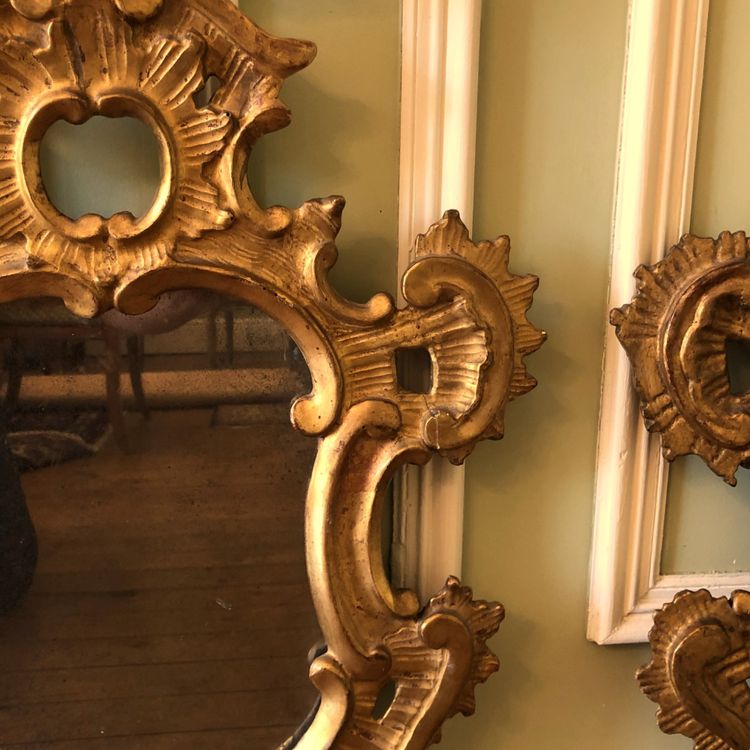 Pair of reflecting mirrors, Italy, 18th century