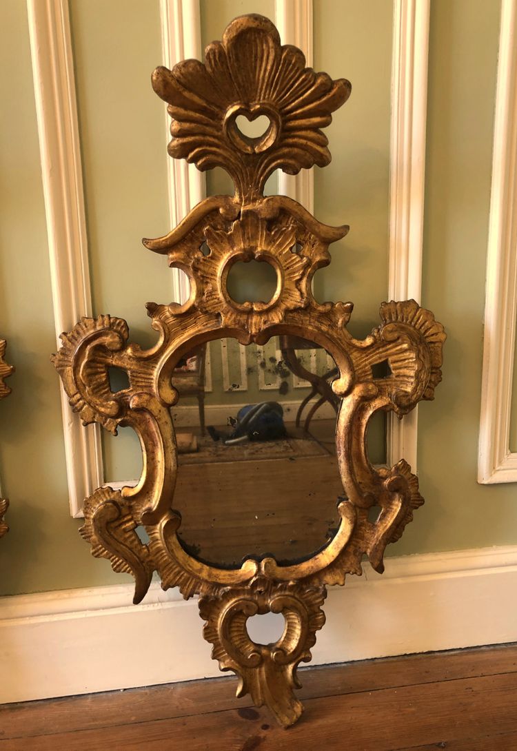 Pair of reflecting mirrors, Italy, 18th century