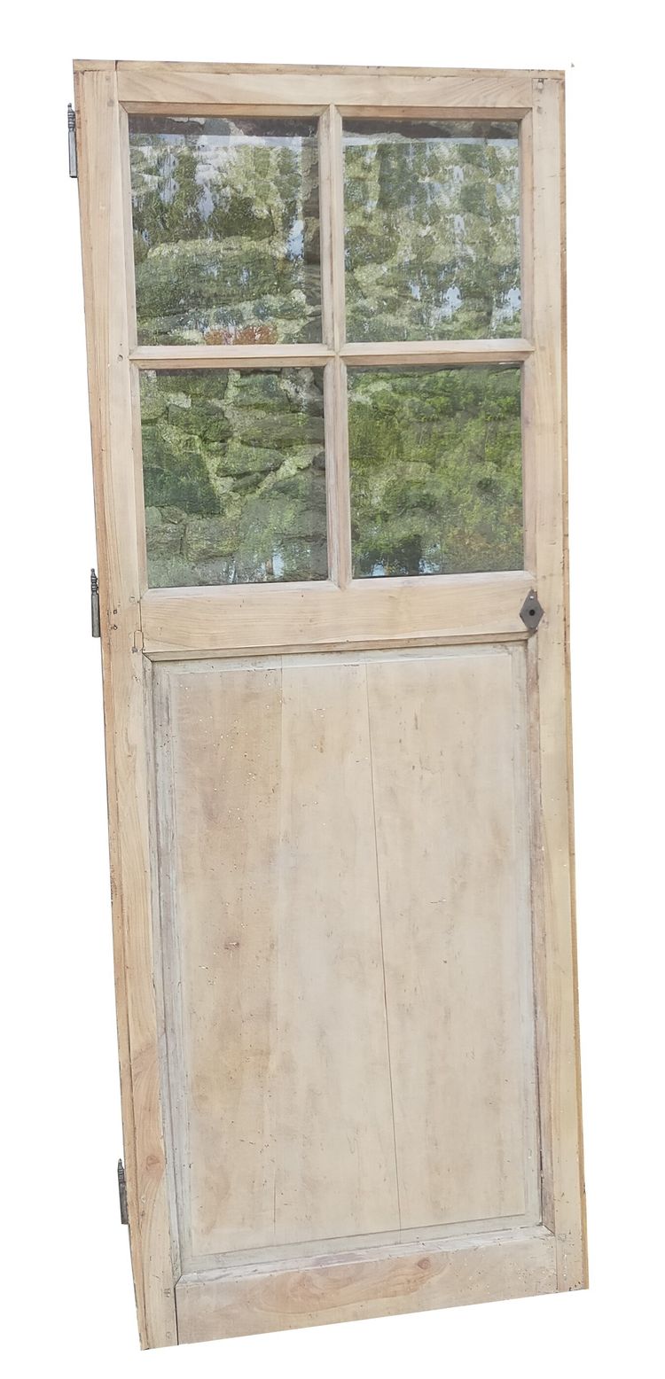 Antique 4-panel glazed door