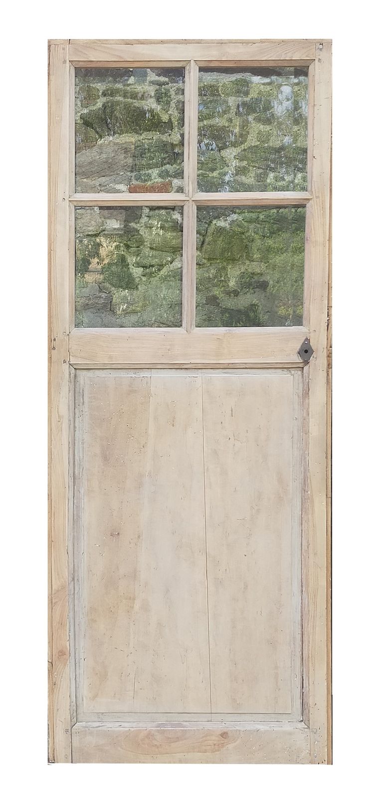 Antique 4-panel glazed door